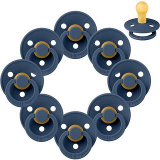 BIBS Rund Colour Sut - Sampak - 8 stk. - Str. 1 - Steel Blue