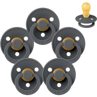 BIBS Rund Colour Sut - Sampak - 5 stk. - Str. 3 - Iron