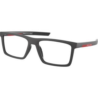 Prada Linea Rossa Mand PS 02QV 18K1O1 Optiske stel Nylon Grå Transparent Firkantet Normal