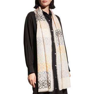 Loewe Anagram wool, silk and cashmere scarf - multicoloured - One Size