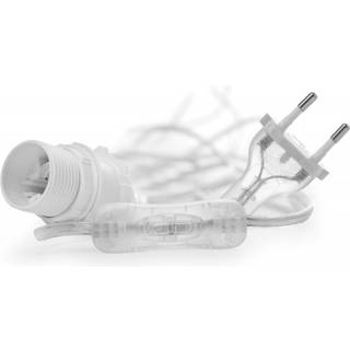 Watt & Veke Ledning Til Julestjerne 5 Meter M. E14 Fatning og Afbryder Transparent