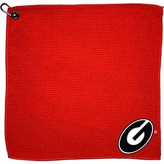 Team Golf NCAA Georgia Bulldogs 15x15 Golfh?ndkl?de med karabiner Clip Premium mikrofiber med dybe vaffellommer overlegen vandabsorption og hurti