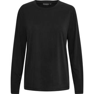 Soaked In Luxury Slcolumbine Loose Fit Ls Toppe & T-Shirts 30406290 Black (XLARGE)
