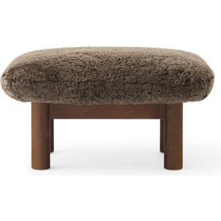 Audo Copenhagen Brasilia Ottoman Valnød - Fodskamler Fåreskind Root - 71022-005737