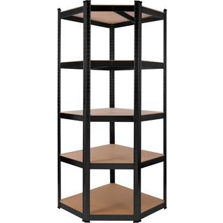 Arebos® Kraftig reol 180 x 70 x 70 cm, værkstedsreoler - bæreevne 875 kg - Antracit