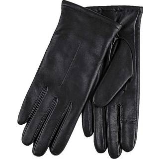 Totes Totes Black 3 Point Smartouch Winter Leather Gloves
