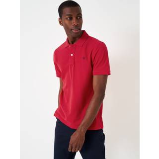 Crew Clothing Crew Clothing Red Chrome Plain 100% Cotton Classic Polo Shirt