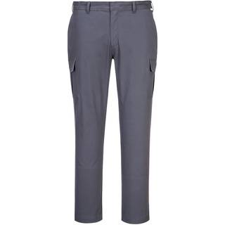 Stretch Slimfit Combat arbejdsbukser - Koksgrå (Størrelse: 30)