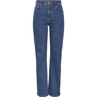 Pieces - Pcsiffi Hw Wide Jeans - Jeans til damer - Medium Blue Denim/ri - S