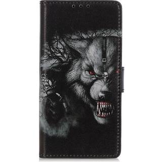 Nokia 5.3 Læder Cover m. Kortholder - Dyster Ulv