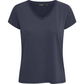Soaked In Luxury Slcolumbine V-Neck Ss Toppe & T-Shirts 30404284 Navy (XXLARGE)