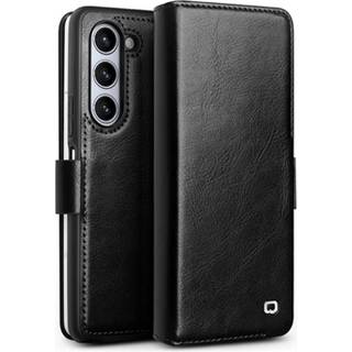 Samsung Galaxy Z Fold5 Qialino Classic Læderpung - Sort