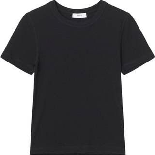Enally Crop T-shirt, Sort, M