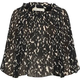 LendraIW Bluse, Graphic Plisse Strokes, 36