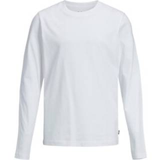 JACK & JONES Basis tee langærmet o-neck - White