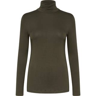 KAFFE Yoko Rollneck Forest Grøn-XL