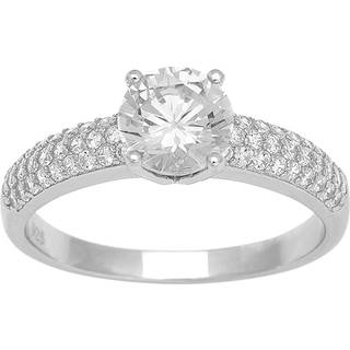 Joanli ElleNor ring i sølv med cz 7mm - Str. 52