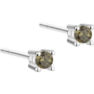 MINI KAYA OLIVE EARSTUD | SILVER