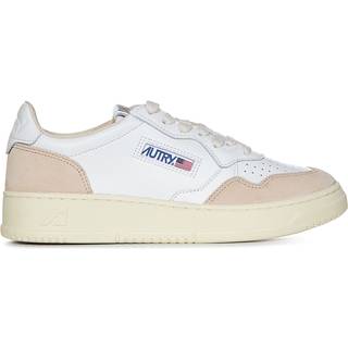 AUTRY MEDALIST LOW SNEAKERS IN WHITE LEATHER AND BEIGE SUEDE - 41