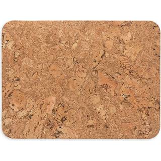 Casafina 15,75 """" X 11,75 """" Sæt med 4 rektangulære placemats - Cork Collection Iceberg Natural | Varmesikkert bordsware | Naturligt portugisisk