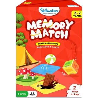 SkillMatics Board Game - Memory Match Shapes Fun & Fast Memory Game til b?rn b?rnehaver sm?b?rn gaver til drenge og piger i alderen 3 4 5 6 7