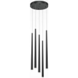 Maytoni Cascade LED-hængelampe, sort, 5 lyskilder