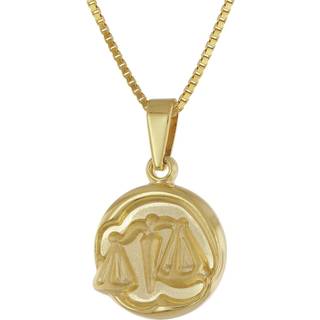 trendor 41088-10 Waage Sternzeichen Gold 333/8K mit goldplattierter Kette