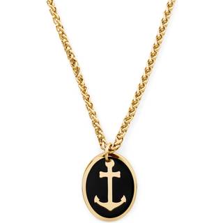 Tadd Sort- & Guldfarvet Dobbelt-vedhæng Halskæde