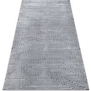 Tæppe Strukturelle SIERRA G5013 Fladt vævet, to niveauer af fleece grå - zigzag, etnisk 120x170 cm