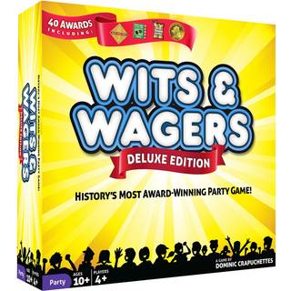 Wits & Wagers Deluxe Board Game af North Star Games - Award Winning Trivia Game - 4+ spillere - Ultimate Party Game for Family Teenes and Adults.