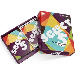 V?lg 5 kortspil - Lightning Fast Game for Kids -familier og voksne - Perfekt til familiens spilaften / 2-4 spillere