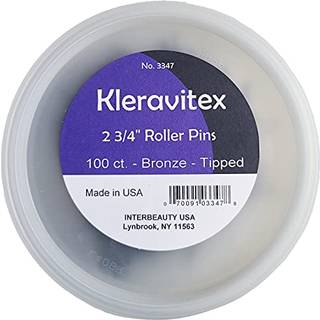 Kleravitex 2.75 """" Bronze Jumbo Bobby Hair Pins - Bronze Tiped Flat Style Pins til kvinder - Perfekt til ruller - H?rstifter til bryllup og fests