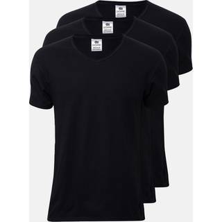 T-shirt "v-neck" 3-pak | 100% økologisk bomuld | Sort