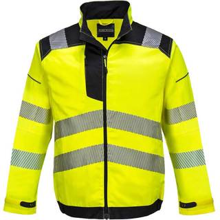 PW3 Hi-Vis arbejdsjakke - Gul/Sort (Størrelse: L)