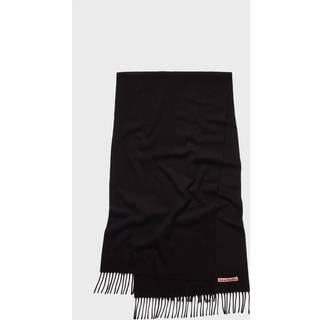 Acne Studios Fringe Wool Scarf ONESIZE - Black - ONESIZE