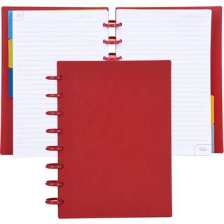 Talia Discbound Notebooks Planner tilpasses (Chili Oil W/Chili Oil Discs Junior (5,5in x 8,5in))