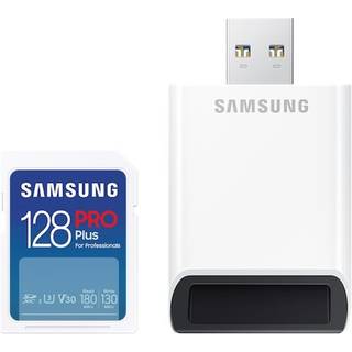 Samsung PRO Plus SD + USB Card Reader - 180MB/s - 128GB
