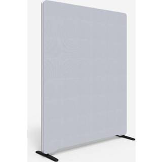 Lintex Edge Floor skærmvæg 120x150cm lys grå med hvid liste