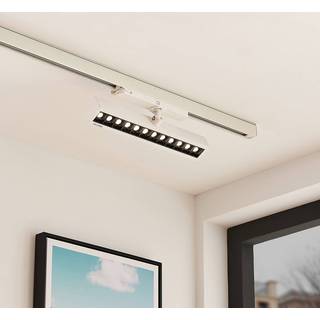 Arcchio Millay LED skinnespot hvid 3000K, Hvid/opal, Arbejdsværelse, Aluminium, Moderne