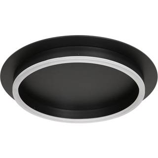 Ringlux loftlampe, sort, Ø 32 cm, metal