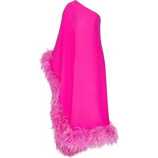 Valentino Cady Couture feather-trimmed silk gown - pink - M