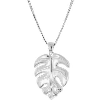 trendor 15954 Damen-Kette Monsterablatt 925 Silber