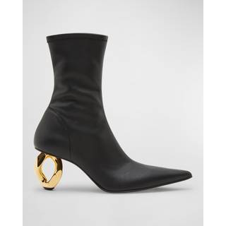 JW Anderson Chain leather ankle boots - black - EU 35
