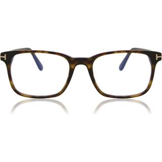 TOM FORD Mand FT5831-B 52 Blå anti -lysbriller Acetat Havana Firkantet Normal