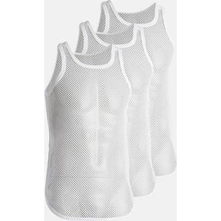 Tanktop "mesh" 3-pak | 100% økologisk bomuld | Hvid
