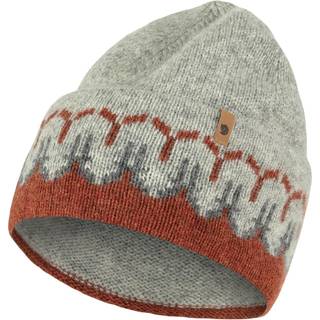 Fjällräven Övik Path Knit Beanie-autumn leaf / grey