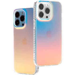 Lonli Hue - For iPhone 15 Pro Case - Iriscent [10ft drop beskyttelse] - Stødbestandig dækning med farveændringseffekt | Sød og unik for kvindelig