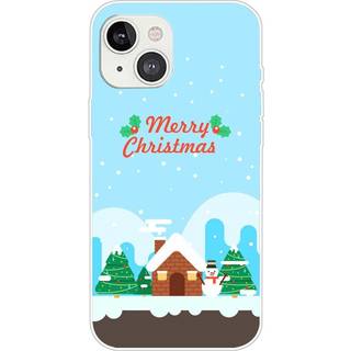 iPhone 13 Fleksibelt Plast Bagside Julecover - Merry Christmas - Julehygge