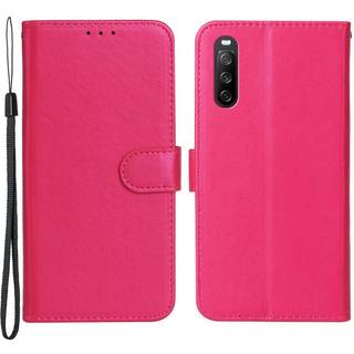 SKALO Sony Xperia 10 V Flip Cover m. pung i PU-læder - Cerise
