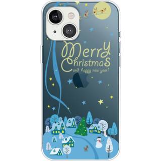 iPhone 13 Plastik Jule Cover - Gennemsigtig - Julenat